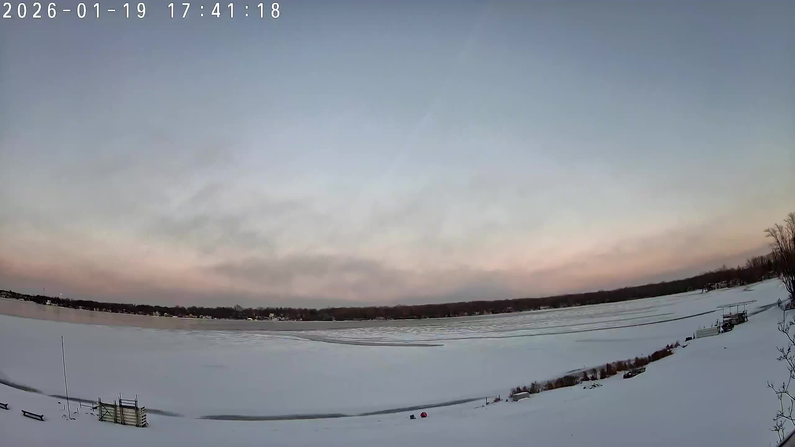 Winona Lake Sunset — January 19, 2026