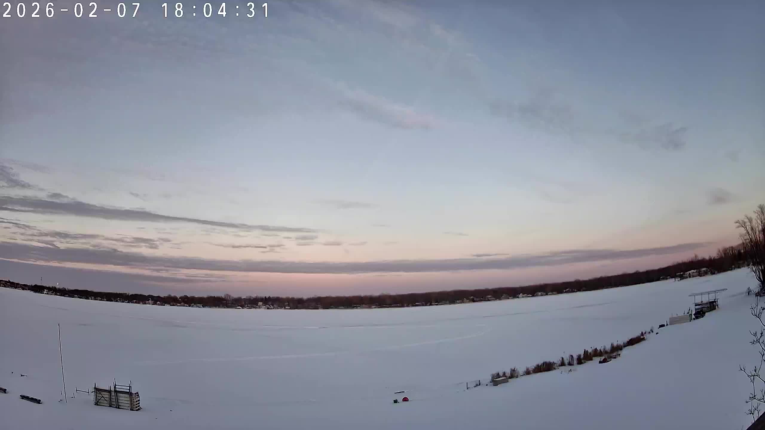 Winona Lake Sunset — February 7, 2026