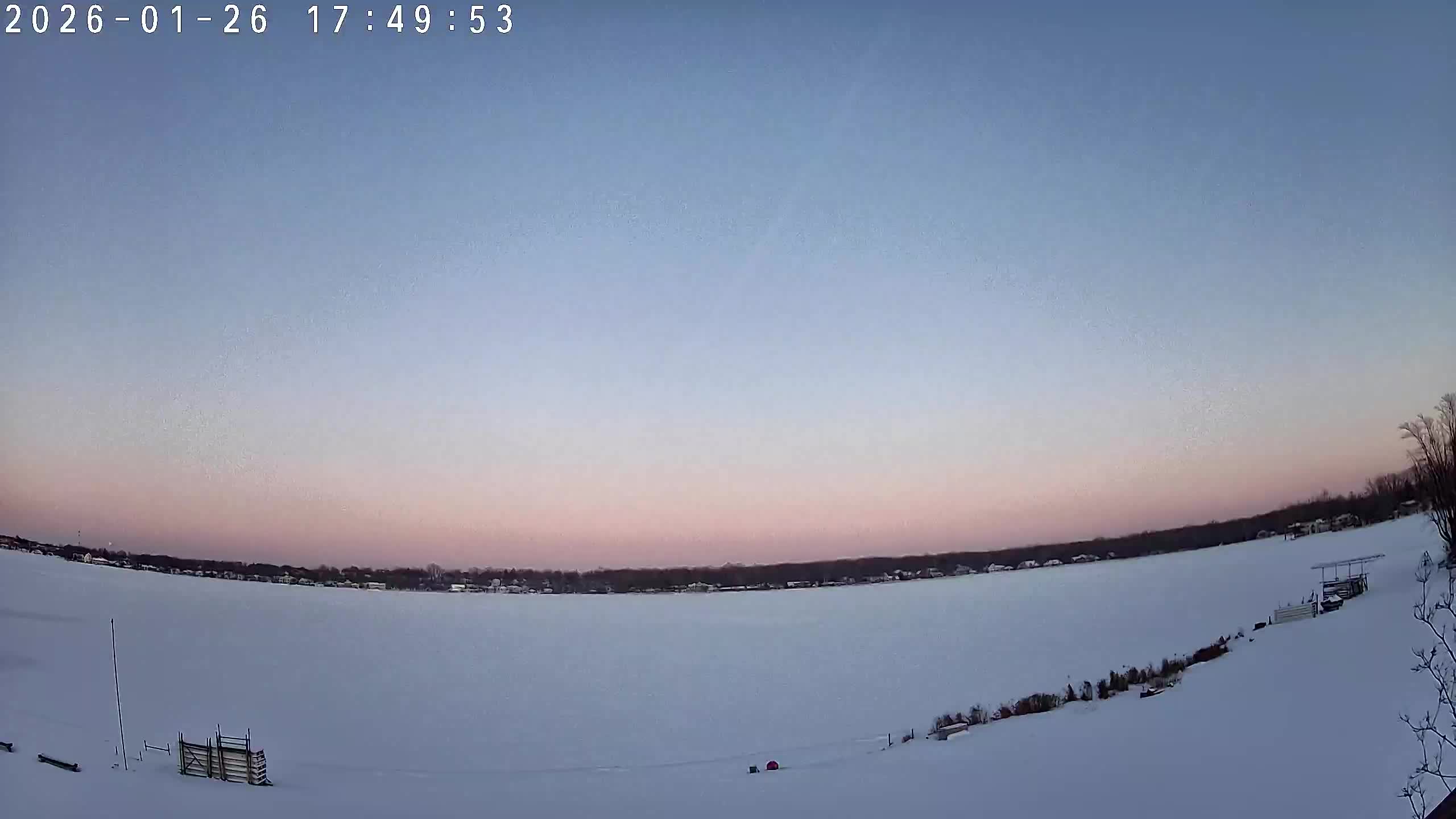 Winona Lake Sunset — January 26, 2026