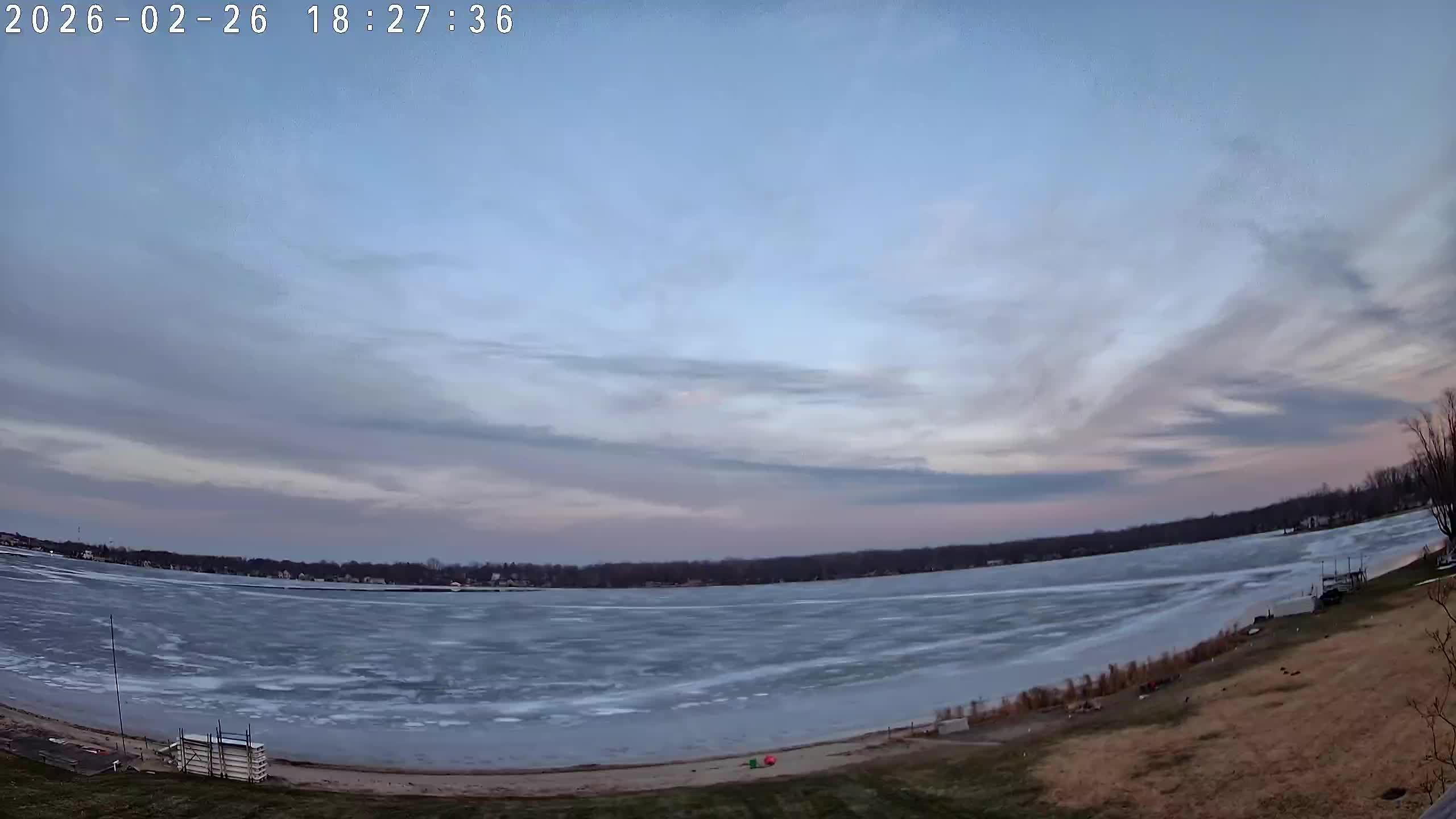 Winona Lake Sunset — February 26, 2026