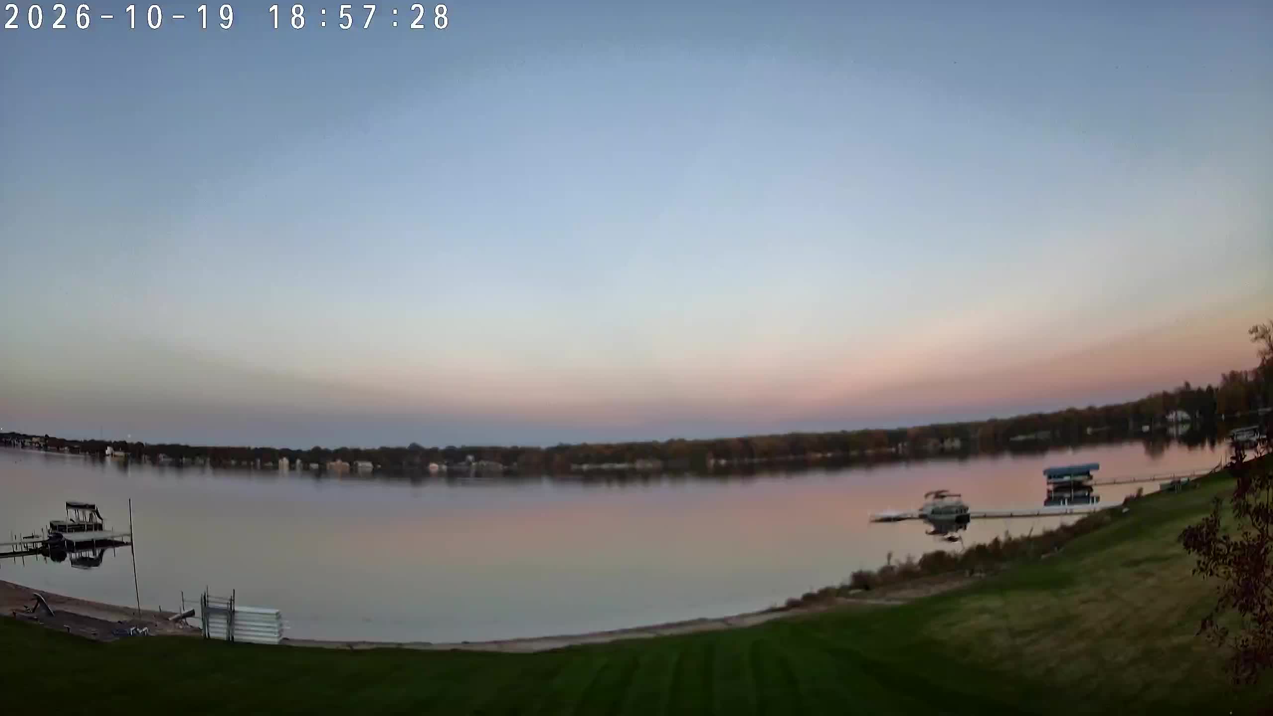 Winona Lake Sunset — October 19, 2026
