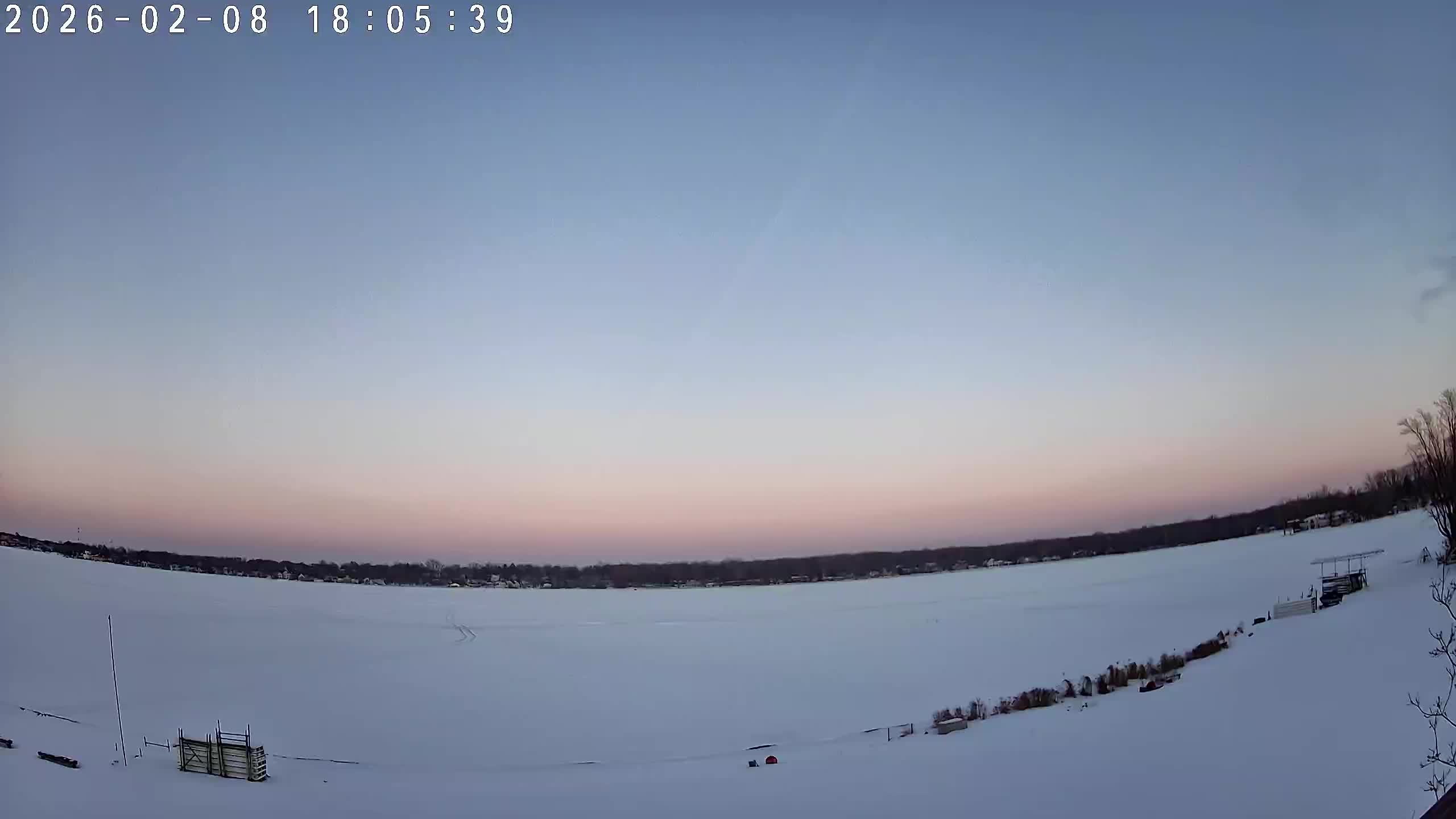 Winona Lake Sunset — February 8, 2026