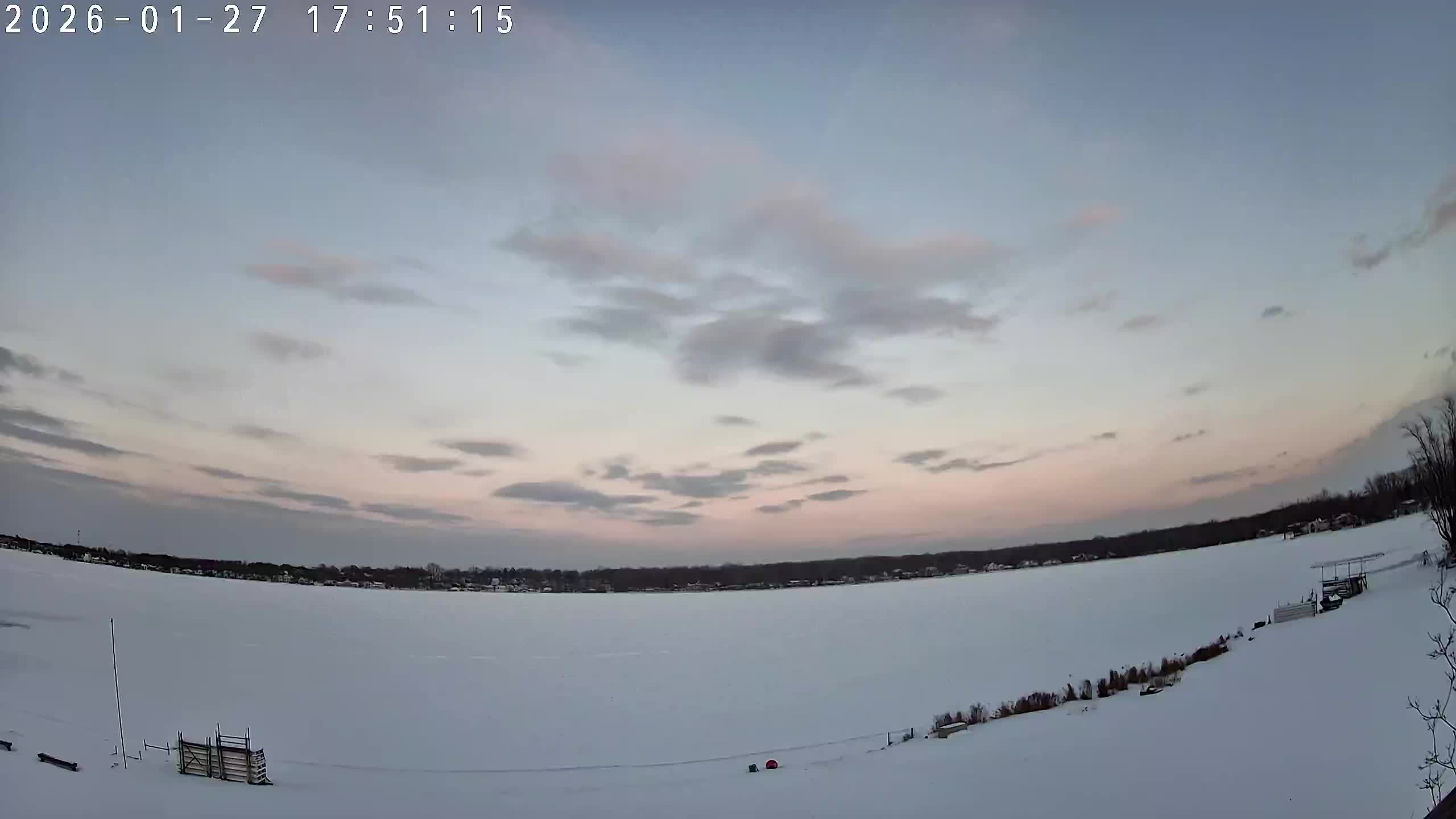 Winona Lake Sunset — January 27, 2026