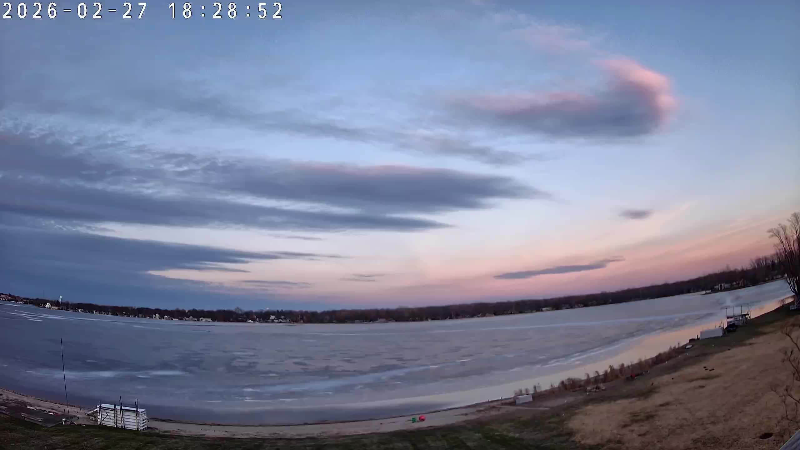 Winona Lake Sunset — February 27, 2026