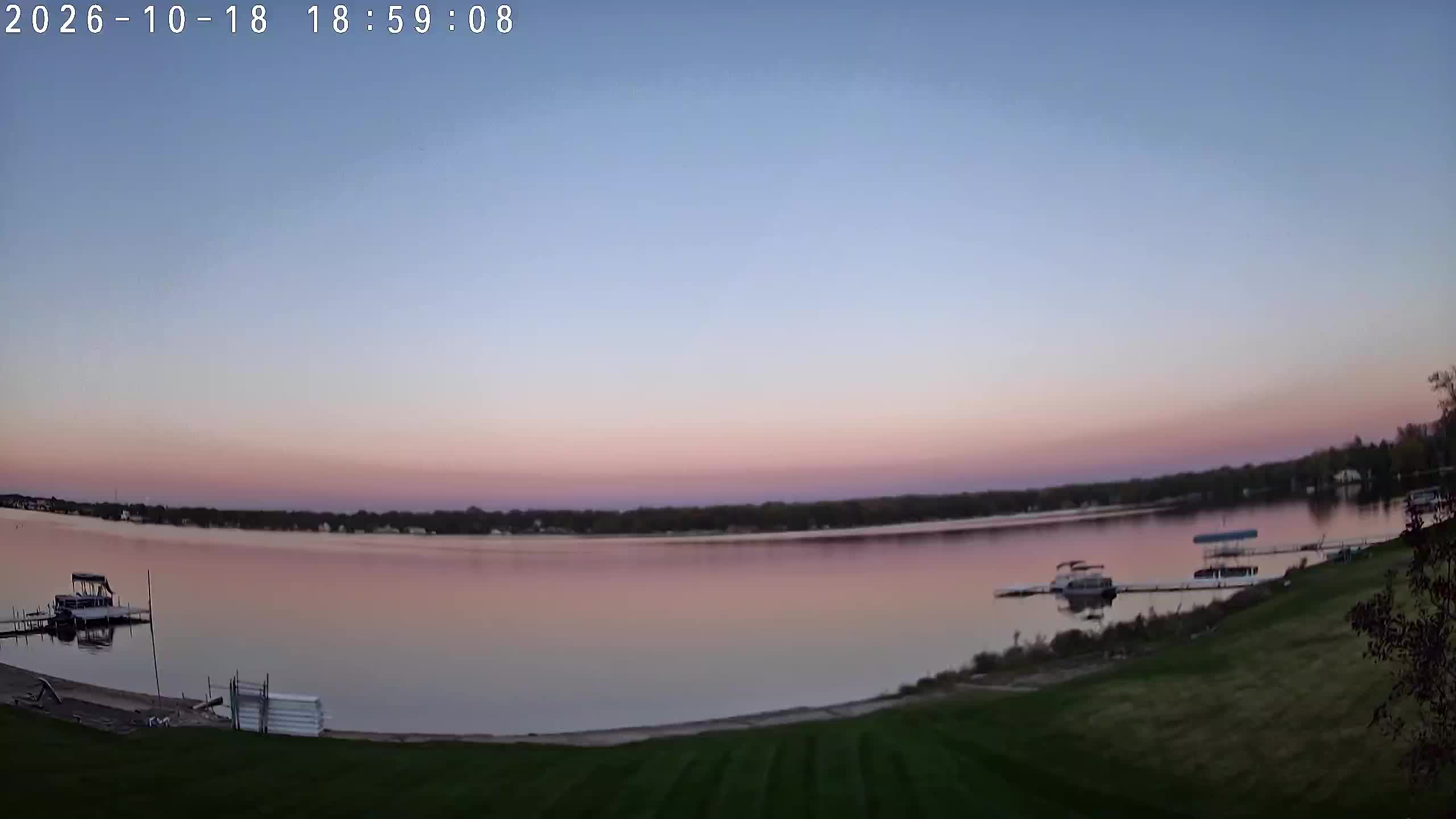 Winona Lake Sunset — October 18, 2026