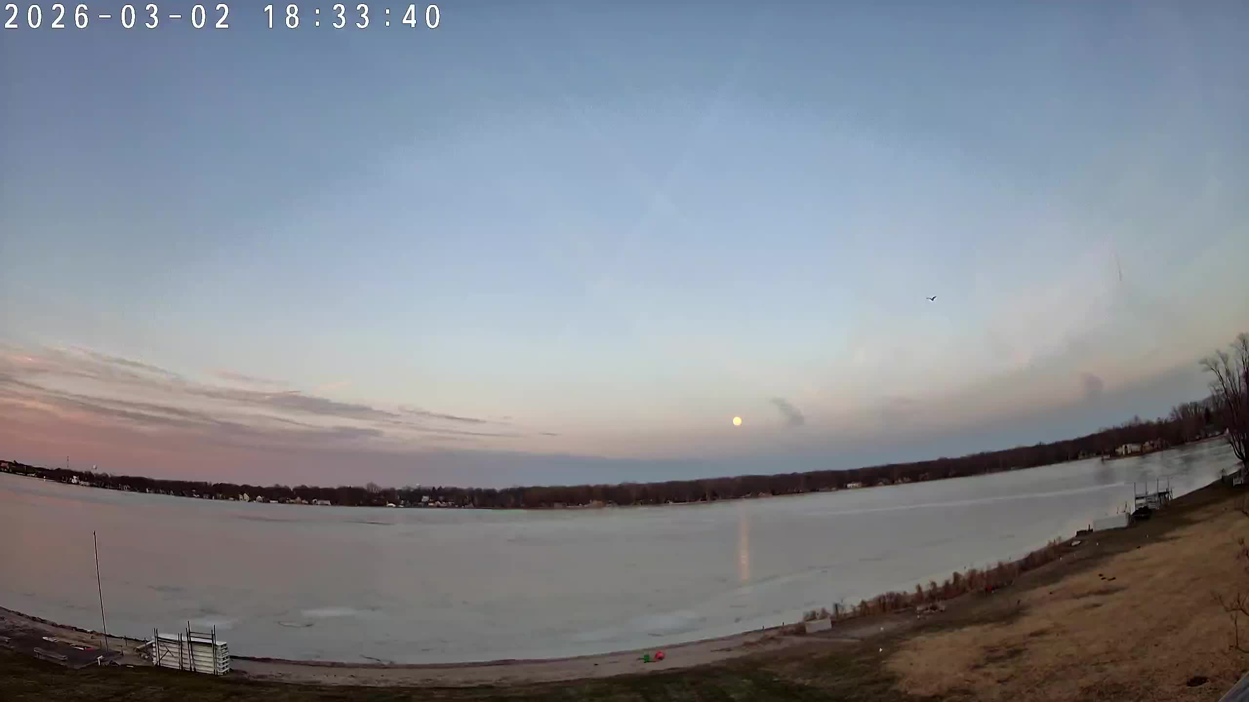 Winona Lake Sunset — March 2, 2026