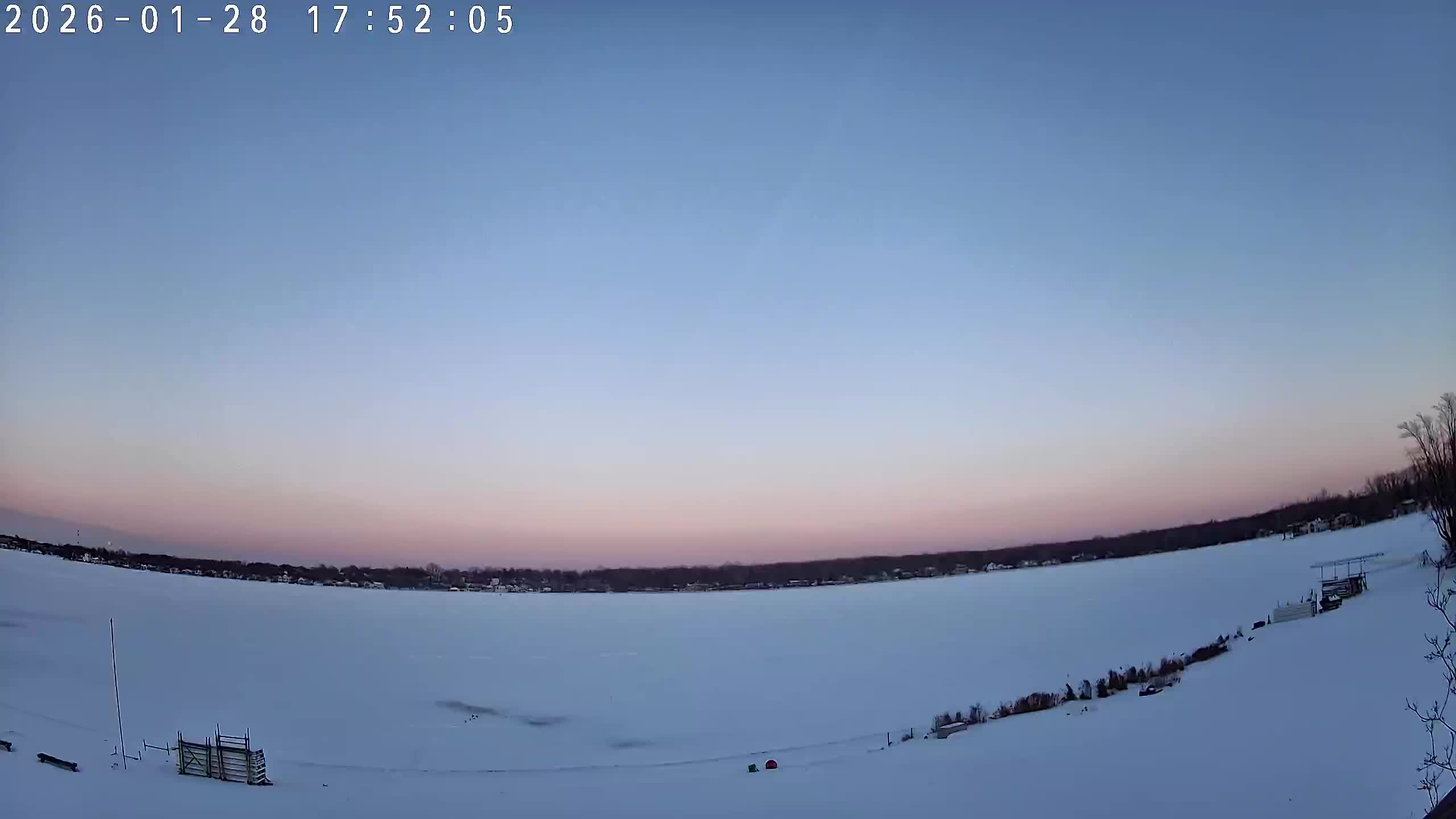 Winona Lake Sunset — January 28, 2026