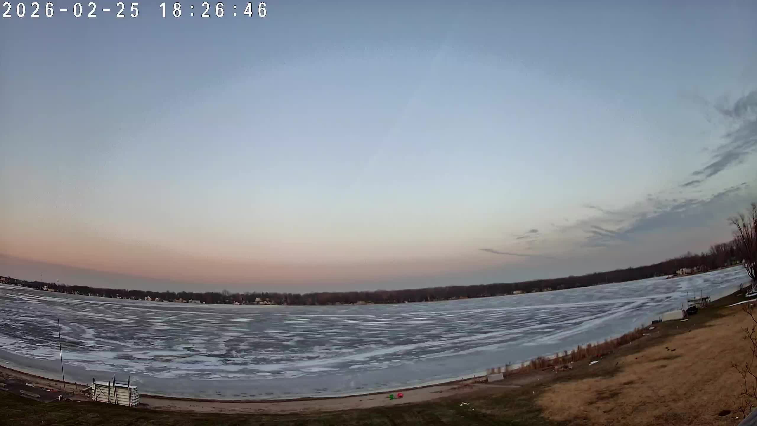 Winona Lake Sunset — February 25, 2026